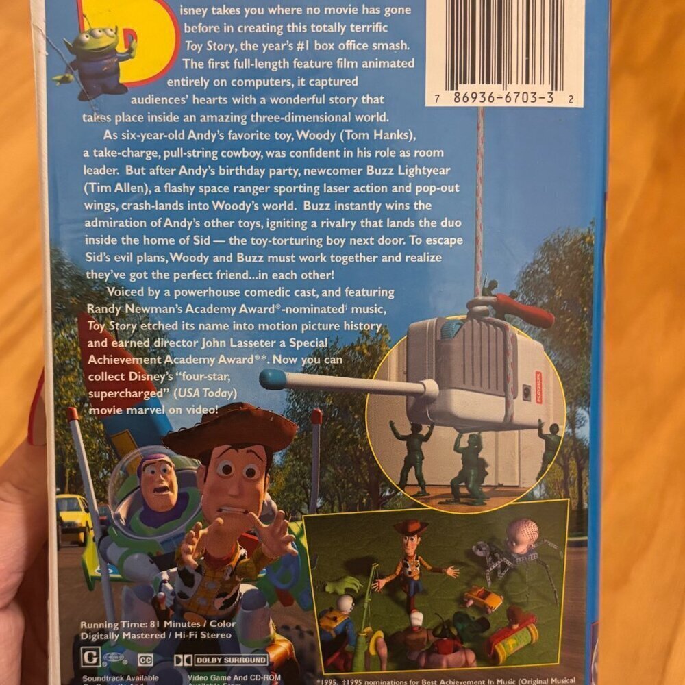 Disney Pixar Toy Story 1995 VHS - Picture 5 of 5